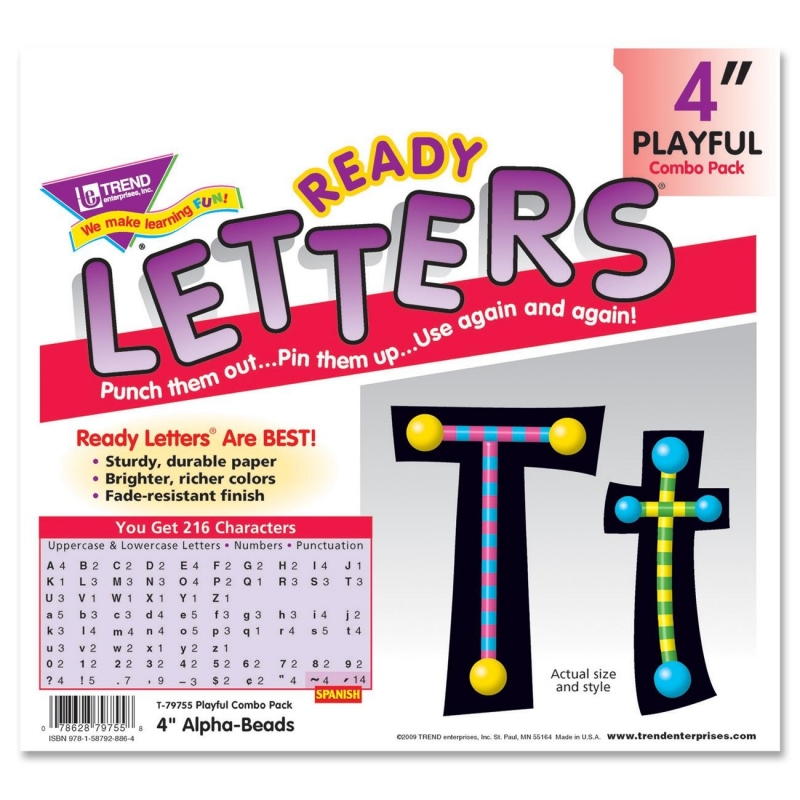 Trend Ready Letters Alpha-Beads 79755 TEP79755