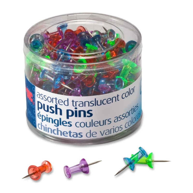 OIC Translucent Push Pins 35710 OIC35710