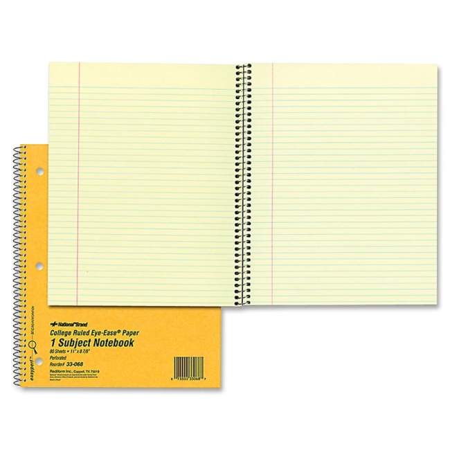 Rediform College Ruled Brown Board Cvr Notebook 33068 RED33068