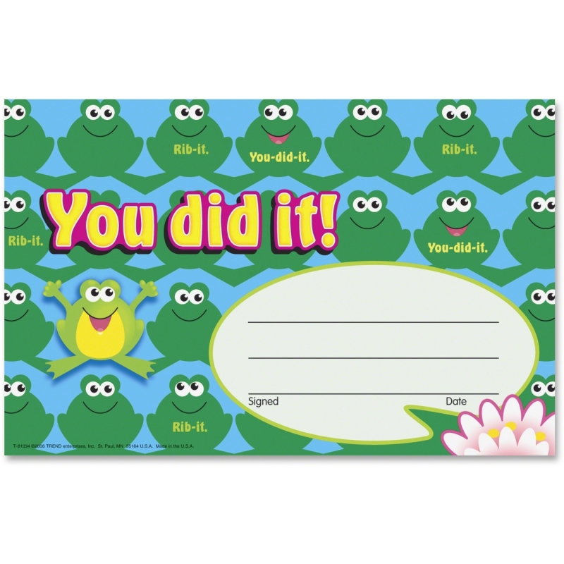 Trend Trend You did it! Frogs Recognition Award T-81034 TEPT81034