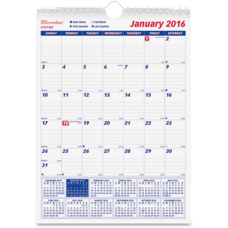 Rediform Rediform Monthly Wall Calendar C171101 REDC171101