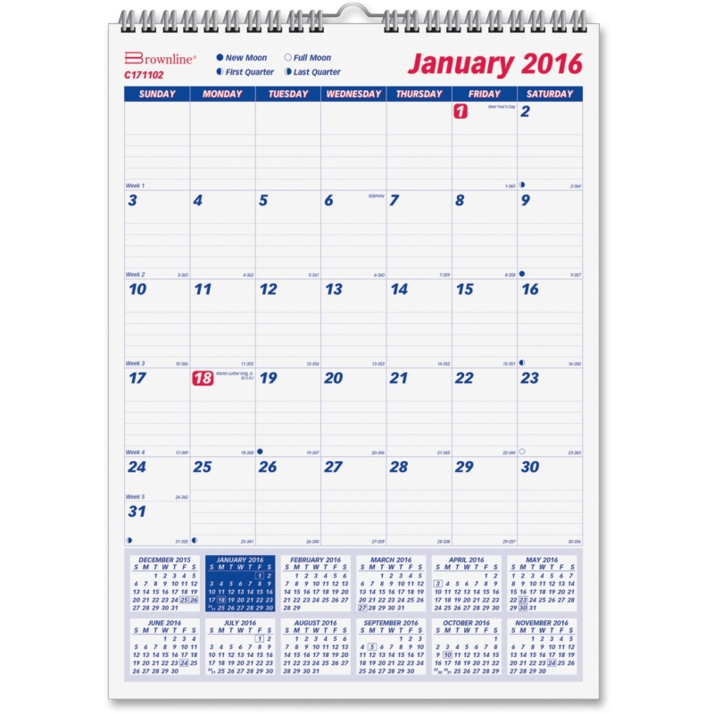 Rediform Rediform Monthly Wall Calendar C171102 REDC171102