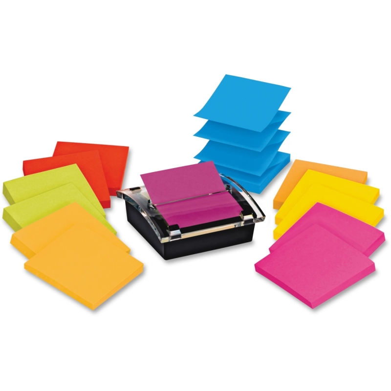 Post-it Post-it Super Sticky Pop-up Notes Dispenser with Post-it Notes in Assorted Bright Colors DS330-SSVA