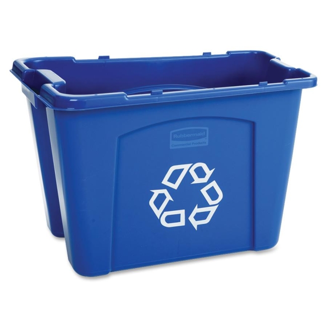 Rubbermaid Rubbermaid Stackable Recycling Box 571473BE RCP571473BE 571473 BLUE
