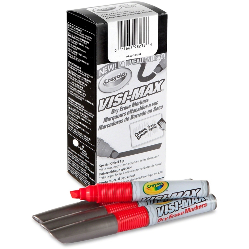 Crayola Visi-Max Dry Erase Markers 986012A038 CYO986012A038