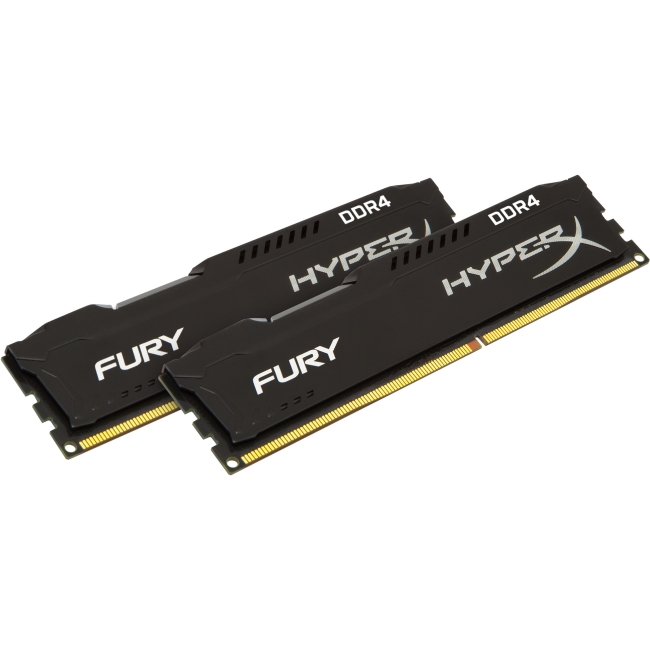 Kingston HyperX FURY Memory Black - 8GB Kit (2x4GB)-DDR4 2400MHz HX424C15FBK2/8