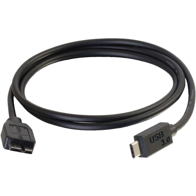 C2G 6ft USB 3.0 USB-C to USB-Micro B Cable M/M - Black 28863