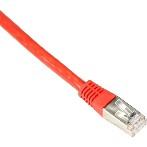 Black Box CAT6 250-MHz Shielded, Stranded Cable SSTP (PIMF), PVC, Red, 6-ft. (1.8-m) EVNSL0272RD-0006