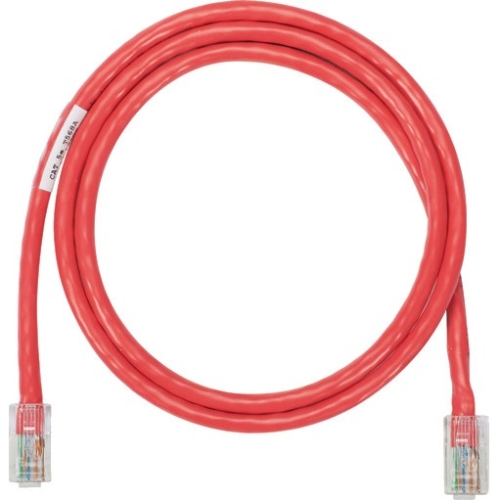 Panduit Netkey Copper Patch Cord, Category 5e, 5 ft., Red UTP Cable NK5EPC5RDY