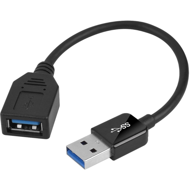 SIIG USB 3.0 A/M to A/F Extension Cable - 0.2M CB-US0H11-S1