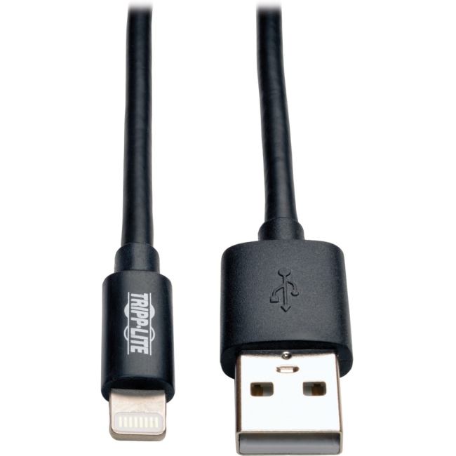 Tripp Lite USB Sync/Charge Cable with Lightning Connector, Black, 10 ft. (3 m) M100-010-BK