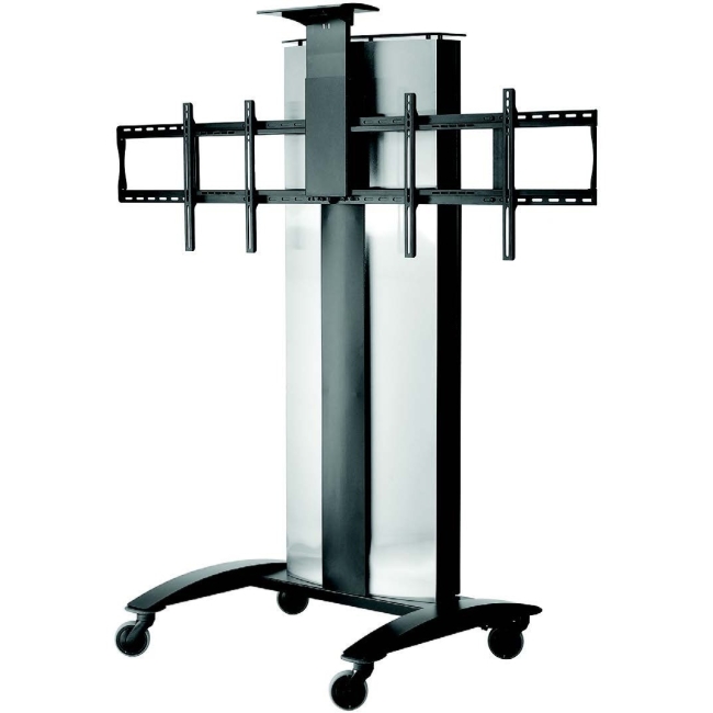 Peerless-AV SmartMount Flat Panel Video Conferencing Cart for Two 40" To 55" Displays SR555E