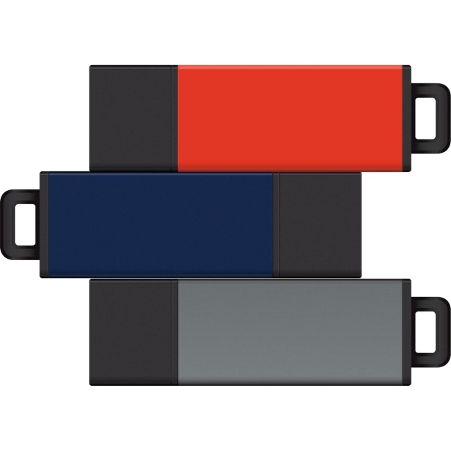 Centon 8GB USB 2.0 Pro2 3Pk (Orange, Blue, Grey) S1-U2T06-8G-3