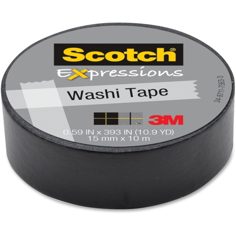 Scotch Expressions Washi Tape C314BLK MMMC314BLK