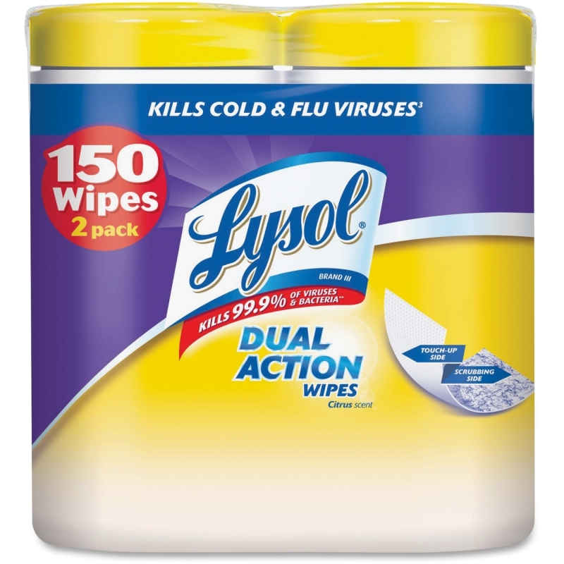 Lysol Dual Action Cleaning Wipes 84922 RAC84922