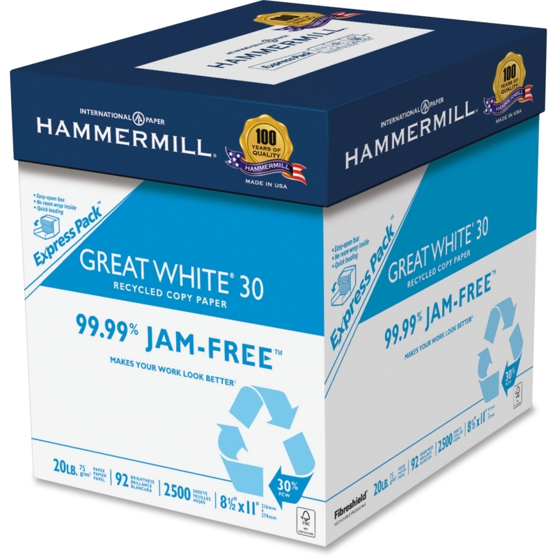 Hammermill Great White Recycled Copy Paper 67780 HAM67780
