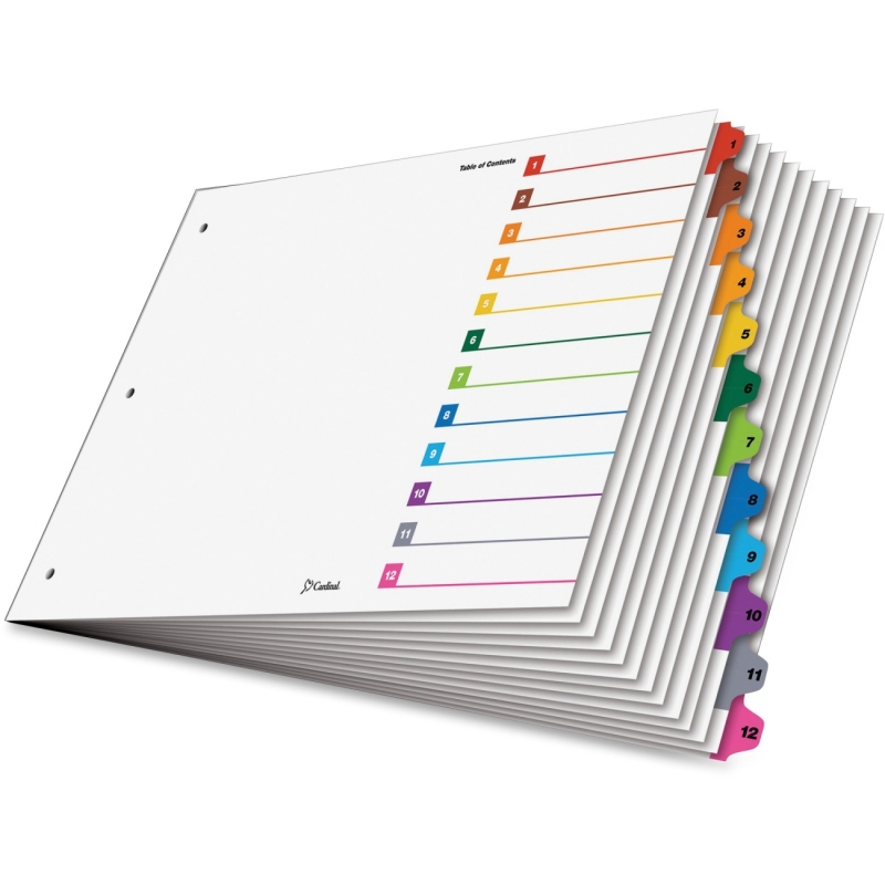 Cardinal OneStep Index System 12-Tab Dividers 84895 CRD84895