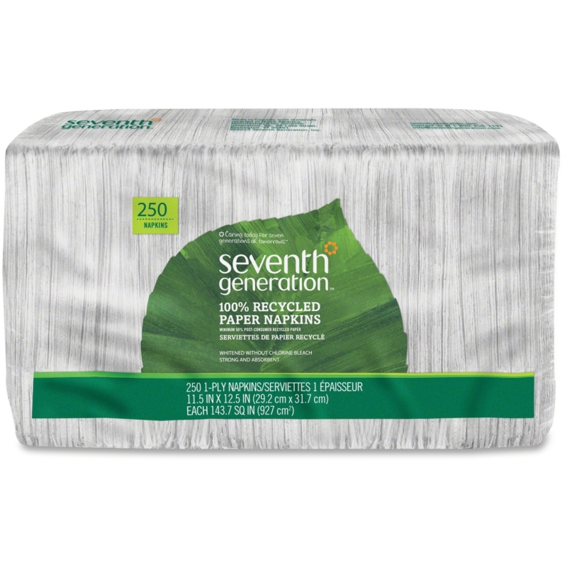 Seventh Generation 100% Recycled Napkins - White 13713CT SEV13713CT