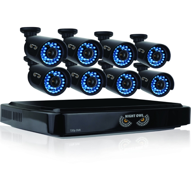 Night Owl 16 Channel Smart HD Video Security System with 2 TB HDD and 8 x 720p HD Cameras B