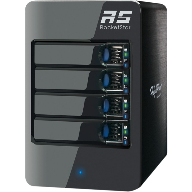 HighPoint RocketStor Value RAID Class 4-Bay Storage Tower Enclosure RS6414VS 6414VS