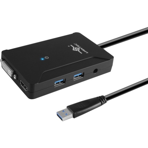 Vantec USB 3.0 Dual Video Display Adapter with 2 USB 3.0 Port NBV-320U3