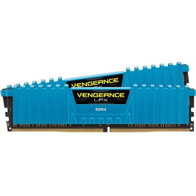 Corsair Vengeance LPX 16GB (2x8GB) DDR4 DRAM 3000MHz C15 Memory Kit - Blue CMK16GX4M2B3000C15B