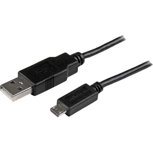 StarTech.com 3m Mobile Charge Sync Micro USB Cable - A to Micro B USBAUB3MBK