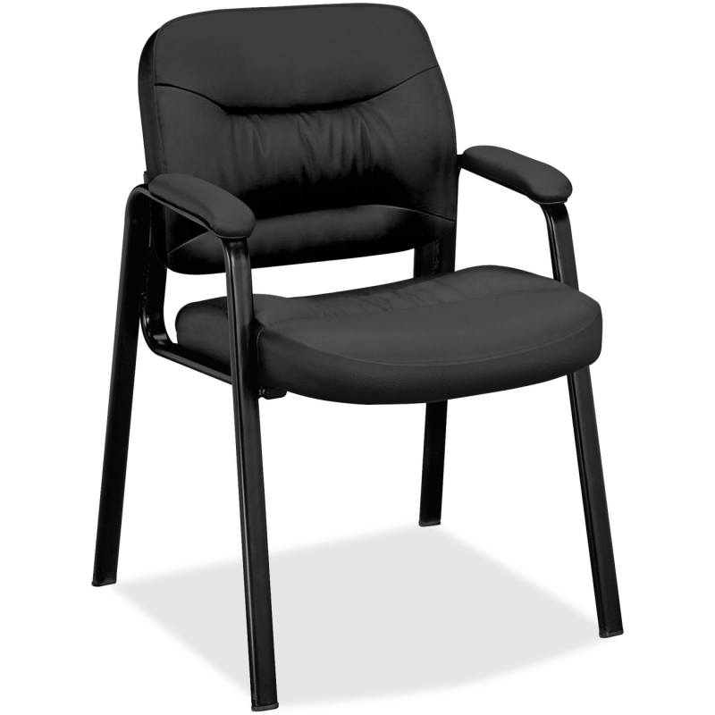Basyx by HON Leather Guest Chair VL643SB11 BSXVL643SB11