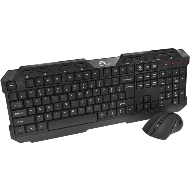 SIIG Wireless Extra-Duo Keyboard & Mouse Combo JK-WR0J12-S1