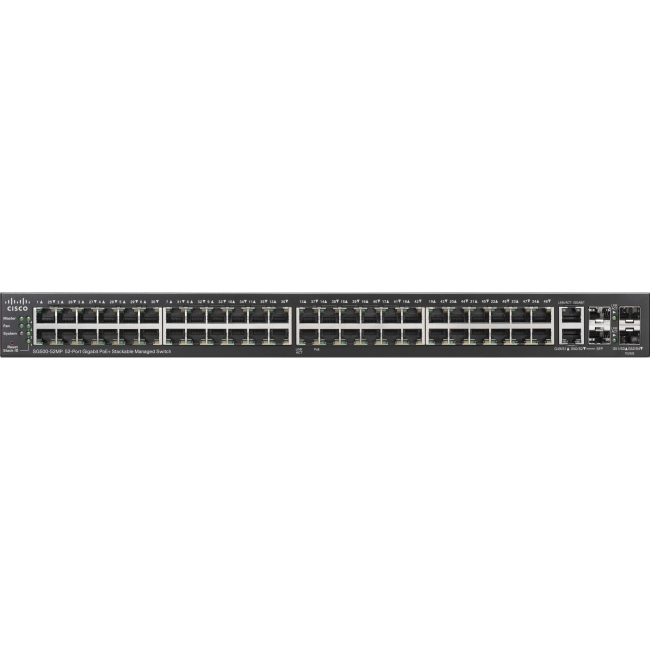 Cisco 52-port Gigabit Max PoE+ Stackable Managed Switch - Refurbished SG500-52MP-K9G5-RF SG500-52MP