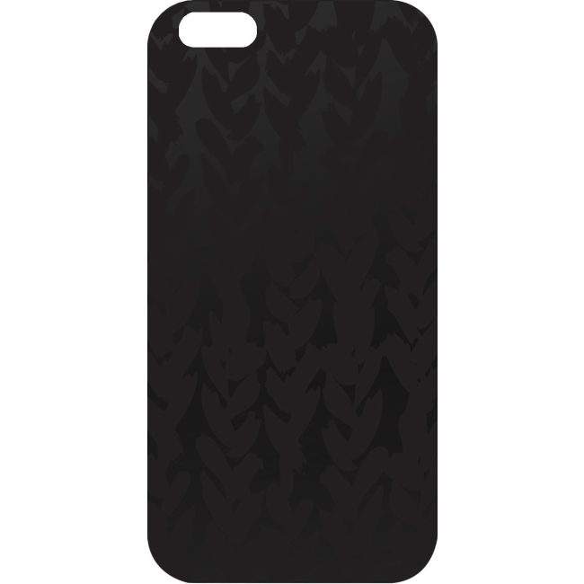 OTM iPhone 6 Black Matte Case Black/Black Collection, Hearts IP6V1BM-BOB-03