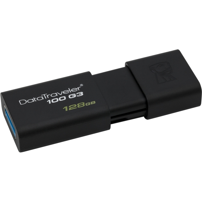 Kingston 128GB USB 3.0 DataTraveler 100 G3 (100MB/s read , 10MB/s write) DT100G3/128GB