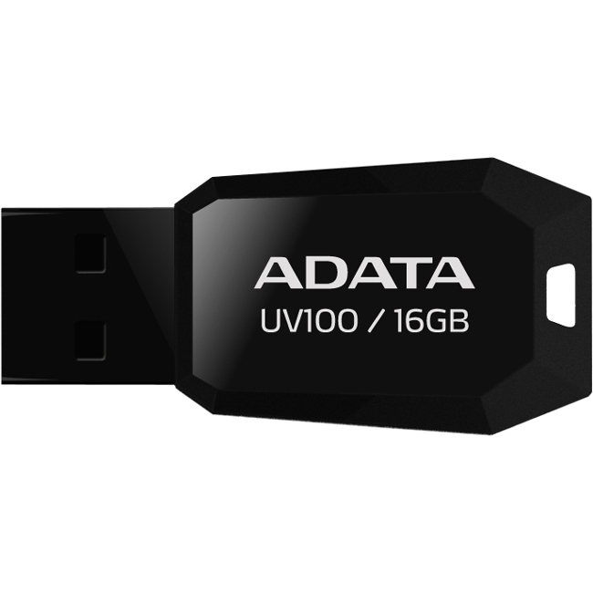 Adata DashDrive Slim Bevelled USB Flash Drive AUV100-16G-RBK UV100