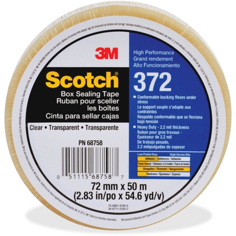 Scotch Box-Sealing Tape 372 37272X50CL MMM37272X50CL