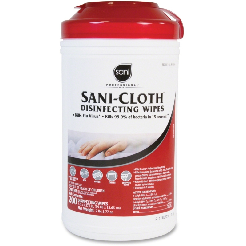 Sani-Cloth Professional Disinfecting Wipes XL Canister P22884 NICP22884