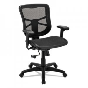 Alera Elusion Series Air Mesh Mid-Back Swivel/Tilt Chair, Black ALEEL42B18