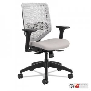 HON Solve Series ReActiv Back Task Chair, Sterling/Platinum HONSVMR1APLCO19