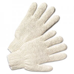 Anchor Brand String Knit Gloves, Large, Natural White, 12 Pairs ANR6700