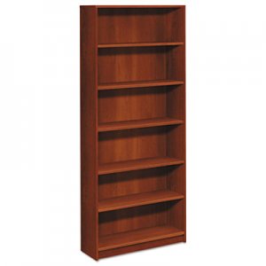 HON 1870 Series Bookcase, Six Shelf, 36w x 11 1/2d x 84h, Cognac HON1877CO