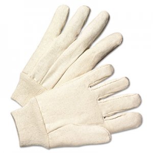 Anchor Brand Light-Duty Canvas Gloves, White, Dozen ANR1110