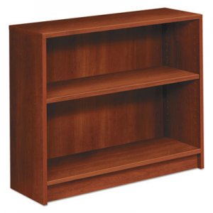HON 1870 Series Bookcase, Two Shelf, 36w x 11 1/2d x 29 7/8h, Cognac HON1871CO