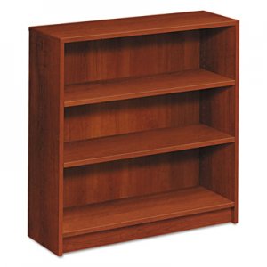 HON 1870 Series Bookcase, Three Shelf, 36w x 11 1/2d x 36 1/8h, Cognac HON1872CO