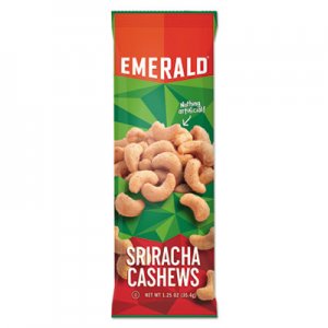 Emerald Snack Nuts, Sriracha Cashews, 1.25 oz Tube, 12/Box DFD93917 93917