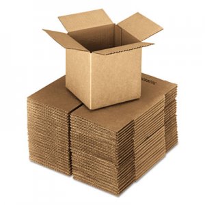 Genpak Brown Corrugated - Cubed Fixed-Depth Shipping Boxes, 20l x 20w x 20h, 10/Bundle UFS202020