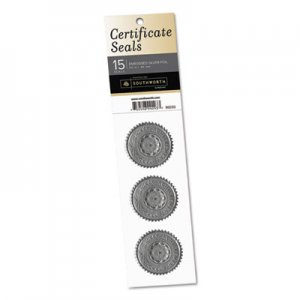 Southworth Silver Certificate Seals, "Achievement", 1 3/4" dia, 15/Pack SOU99293 99293