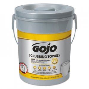 GOJO Scrubbing Towels, Hand Cleaning, Fresh Citrus, 10 1/2 x12, 72/Canister GOJ639606EA 6396-06