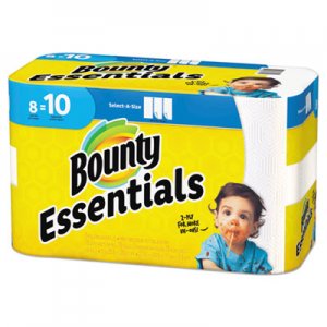 Bounty Basic Select-a-Size Paper Towels, 5 9/10 x 11, 1-Ply, 89/Roll, 8/Pack PGC75721 92979