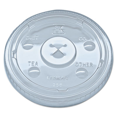 Fabri-Kal Kal-Clear/Nexclear Drink Cup Lids, F/12-24 oz Cups, Clear, Plastic,1000/Carton FABLKC1624 9508055