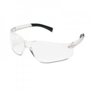 MCR Safety BearKat Safety Glasses, Wraparound, Black Frame/Clear Lens CRWBK110BX CWS BK110