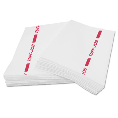 Cascades PRO Busboy Guard Antimicrobial Towels, White/Red, 12 x 21, 1/4 Fold, 150/Carton CSDW923 W923